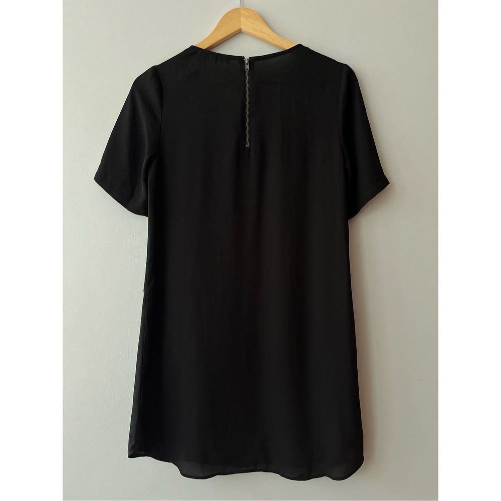 Black viscose mini dress - Picture 4 of 4